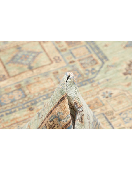 Rug Kazak Fine Pakistan 196x252 Aquamarine Beig