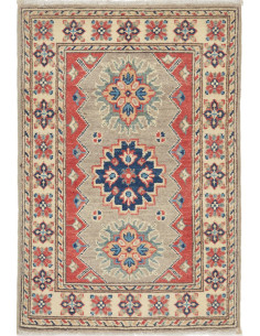Rug Kazak Afghanistan maroon 60x92