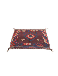 Rug Kilim Vintage Persia 108x123 Burgundy Red 2