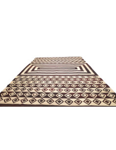 Rug Kilim Vintage Persia 333x430 Dark Brown Cre 2