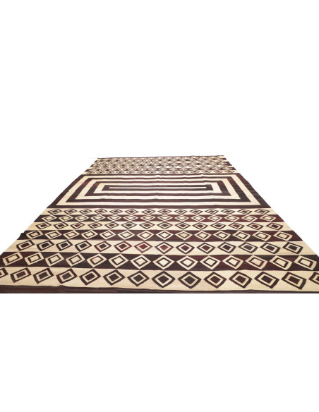 Rug Kilim Vintage Persia 333x430 Dark Brown Cre