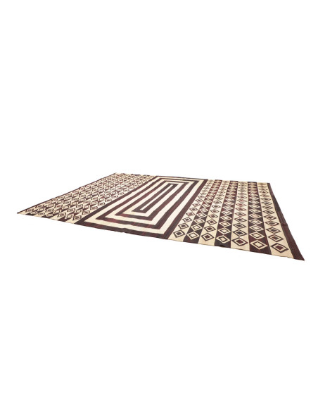 Rug Kilim Vintage Persia 333x430 Dark Brown Cre