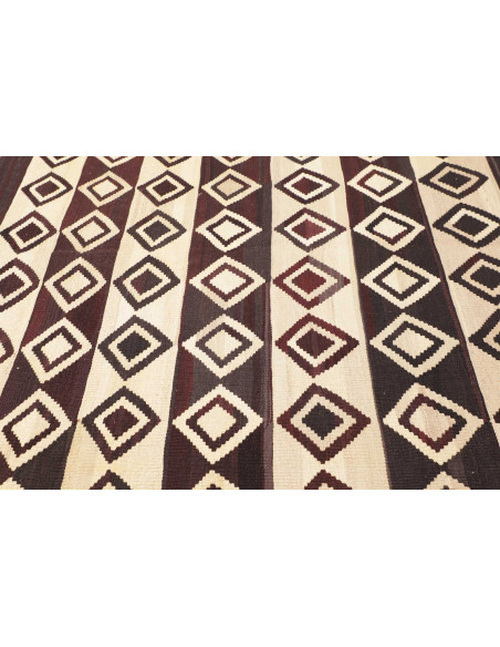 Rug Kilim Vintage Persia 333x430 Dark Brown Cre