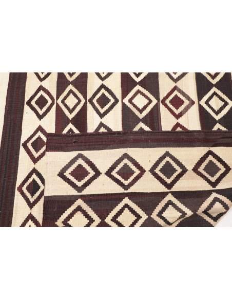 Rug Kilim Vintage Persia 333x430 Dark Brown Cre