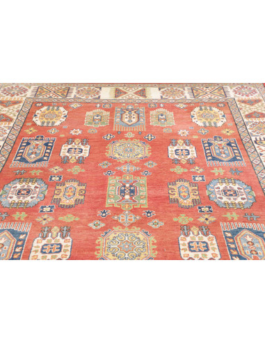 Tappeto Kazak Afghanistan 209x293 Terracotta Bl