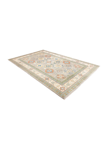 Tappeto Kazak Afghanistan 198x303 Verde Salvia