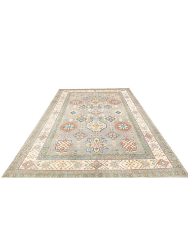 Tappeto Kazak Afghanistan 198x303 Verde Salvia