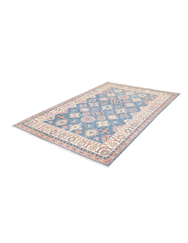 Rug Kazak Afghanistan 166x241 Medium Blue Cream