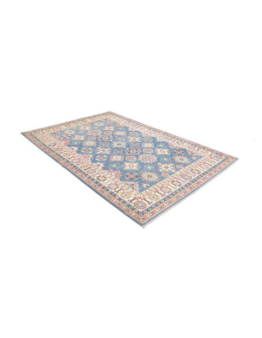 Rug Kazak Afghanistan 166x241 Medium Blue Cream