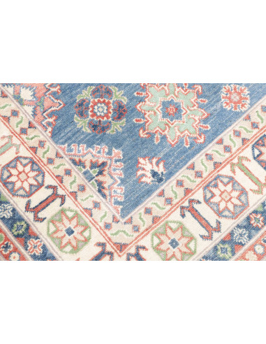 Rug Kazak Afghanistan 166x241 Medium Blue Cream