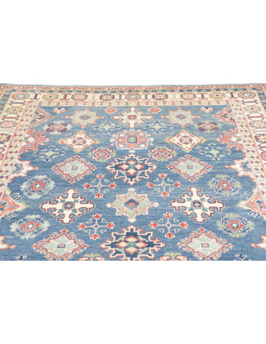 Rug Kazak Afghanistan 166x241 Medium Blue Cream