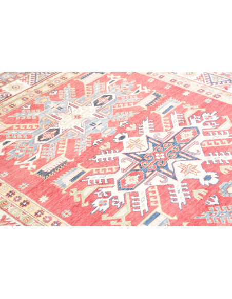 Tappeto Kazak Afghanistan 175x232 Rosso Terraco