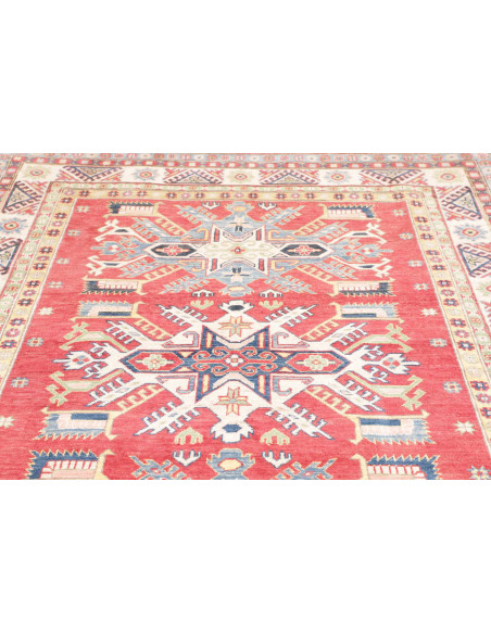 Tappeto Kazak Afghanistan 175x232 Rosso Terraco