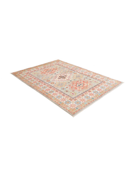 Rug Kazak Afghanistan 147x200 Sage Green Coral