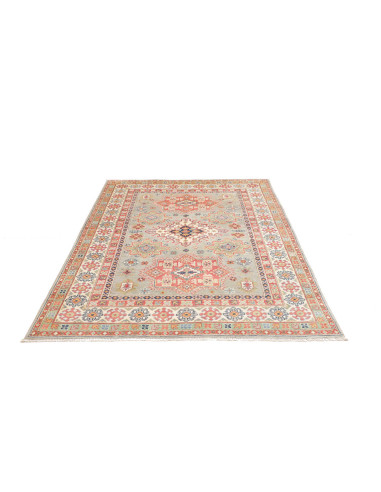 Rug Kazak Afghanistan 147x200 Sage Green Coral