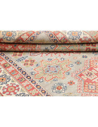 Rug Kazak Afghanistan 147x200 Sage Green Coral