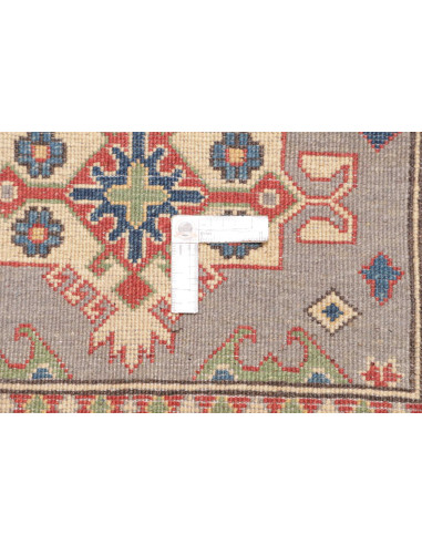 Rug Kazak Co 80x123 Grey-blue Cream