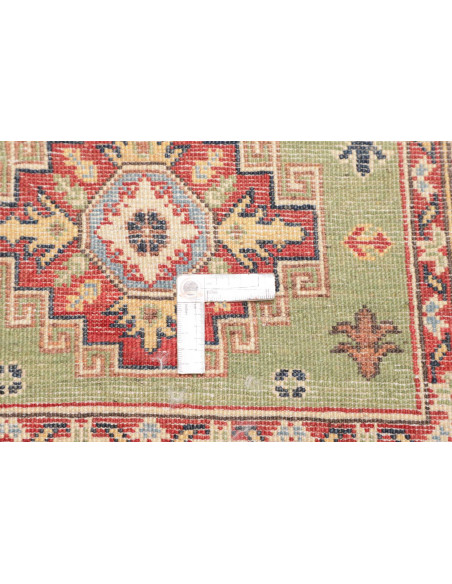 Rug Kazak Co 81x126 Sage Green Terracotta Red