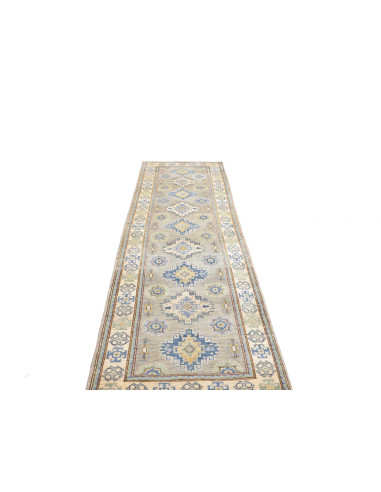 Rug Kazak Co 83x311 Grey Blue