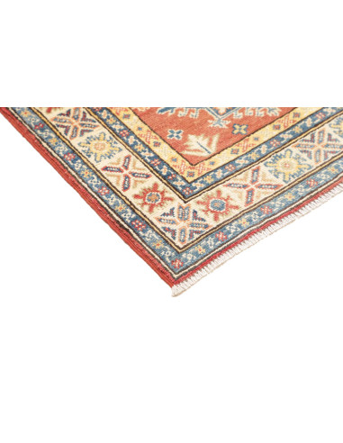 Rug Kazak Co 80x297 Brick Red Blue