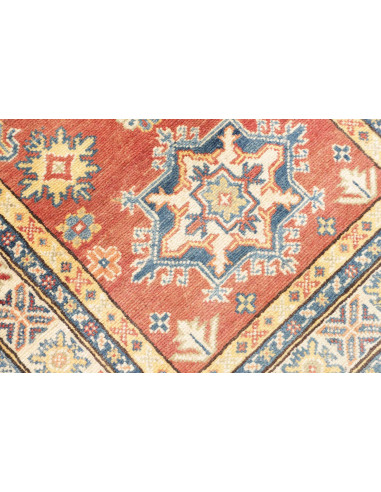 Rug Kazak Co 80x297 Brick Red Blue