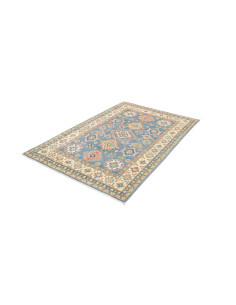 Rug Kazak Co 122x178 Muted Blue And Cream 2