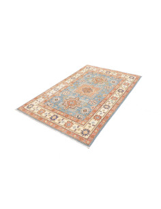 Rug Kazak Co 118x178 Turquoise Blue Terracotta 2