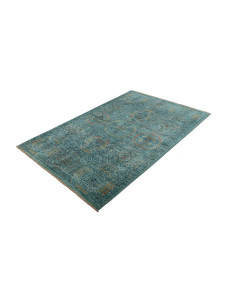 Rug Mamlouk Pakistan 124x187 Teal Antique Gold 2