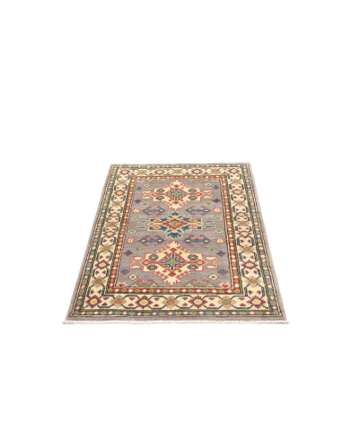 Tappeto Kazak Co Afgahnistan 81x127 Grigio-blu