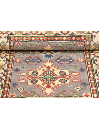 Tappeto Kazak Co Afgahnistan 81x127 Grigio-blu