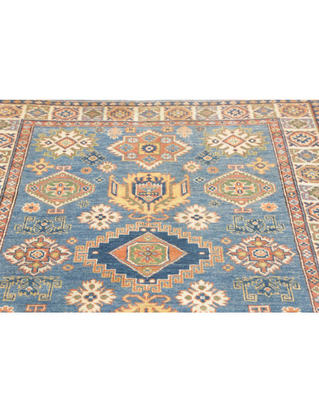 Tappeto Kazak Co Afgahnistan 123x176 Blu Turche