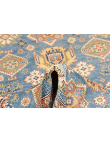 Tappeto Kazak Co Afgahnistan 123x176 Blu Turche