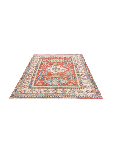 Rug Kazak Co 152x202 Terracotta Blue