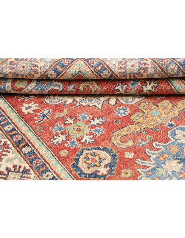 Rug Kazak Co 152x202 Terracotta Blue