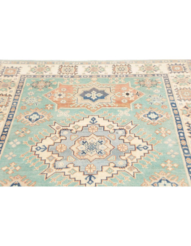 Tappeto Kazak Co Afgahnistan 147x206 Azzurro Ac
