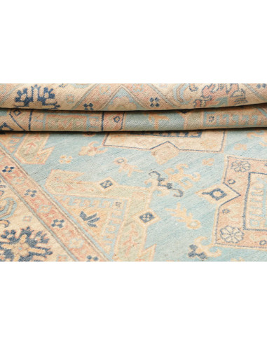 Rug Kazak Co 151x204 Sky Blue Cream