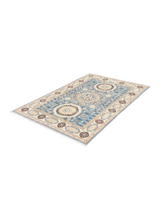 Tappeto Kazak Co Afgahnistan 122x178 Azzurro Be 2