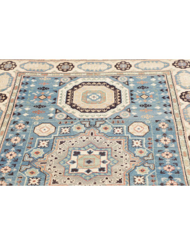 Tappeto Kazak Co Afgahnistan 122x178 Azzurro Be