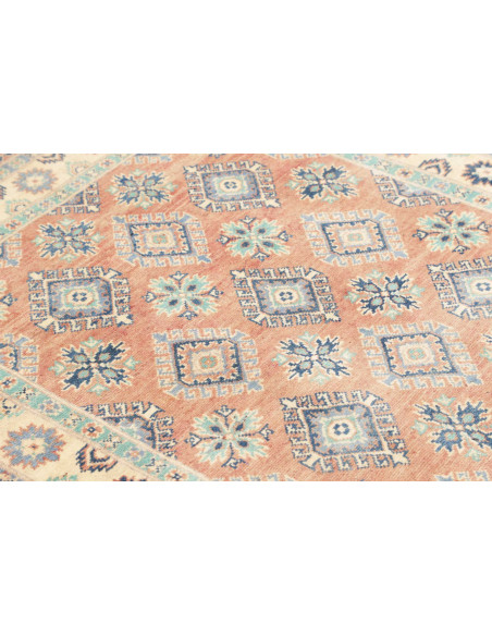 Rug Kazak Co 119x177 Terracotta And Blue