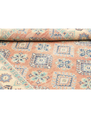 Rug Kazak Co 119x177 Terracotta And Blue