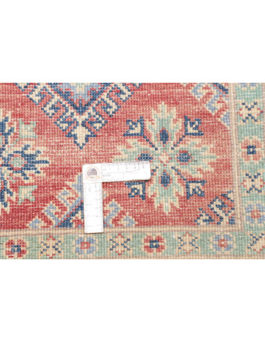Rug Kazak Co 119x177 Terracotta And Blue
