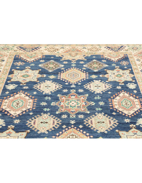 Rug Kazak Co 173x240 Deep Blue Cream