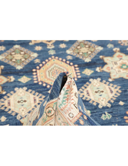 Rug Kazak Co 173x240 Deep Blue Cream