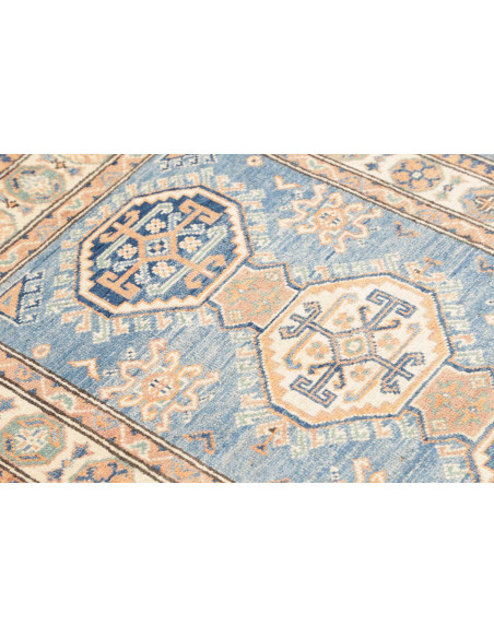 Rug Kazak Co 79x126 Blue Cream