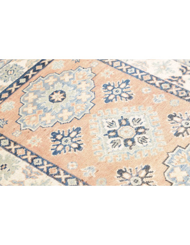 Rug Kazak Co 85x121 Peach Blue And Cream