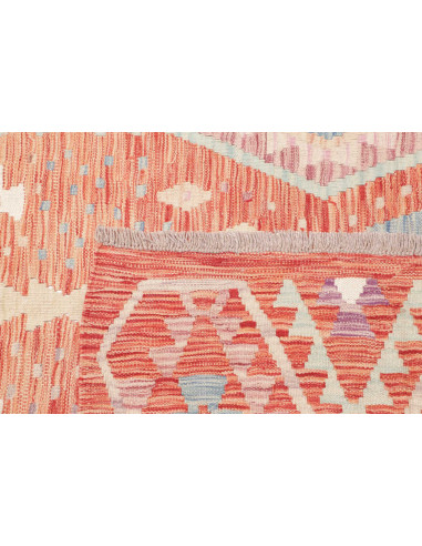 Rug Killim 175x250 Terracotta Orange Pastel Blu