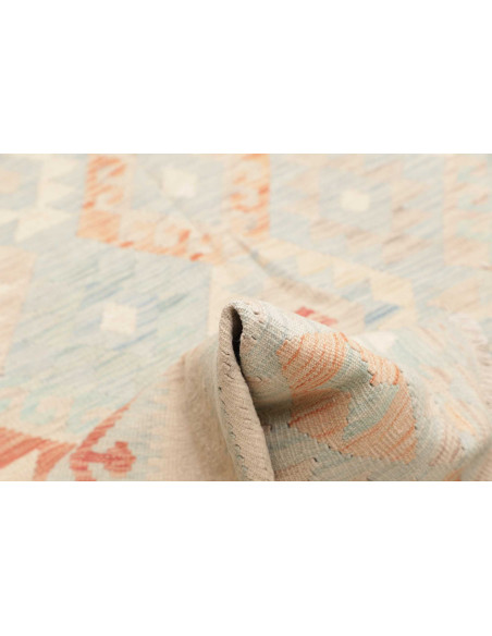 Rug Killim 174x255 Sky Blue Light Terracotta
