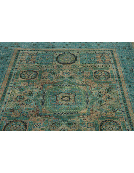 Rug Mamlouk Pakistan 150x202 Turquoise Olive Gr