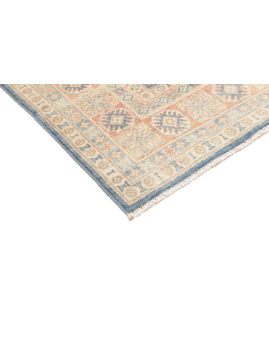 Rug Kazak Co 148x203 Ocean Blue With Cream Peac