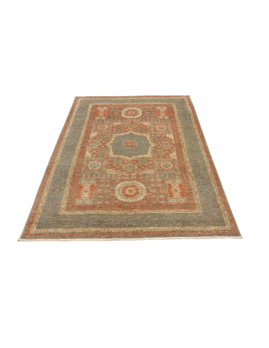 Rug Mamlouk Pakistan 127x189 Terracotta Red Blu